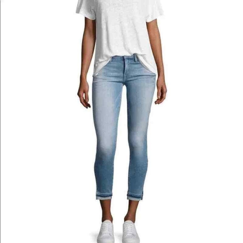 Frame Denim Benton Le Skinny de Jeanne Crop